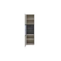 Interliving Wohnzimmer Serie 2030 PLUS - Wohnwand Sahara Creme & Granitfurnier - fünfteilig, Länge ca. 309 cm