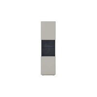 Interliving Wohnzimmer Serie 2030 PLUS - Vitrine Sahara Creme & Granitfurnier - eine Tür, Breite ca. 45 cm
