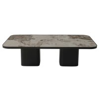 Interliving Couchtisch Serie 6229 marmorfarbene Keramik...