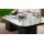 Interliving Couchtisch Serie 6229 marmorfarbene Keramik Calcatta & schwarzer Stahl - ca. 140 x 80 cm