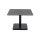 Interliving Couchtisch Serie 6228 mit Liftfunktion titanfarbene Keramik & schwarzer Stahl - ca. 80 x 80 cm