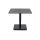 Interliving Couchtisch Serie 6228 mit Liftfunktion titanfarbene Keramik & schwarzer Stahl - ca. 80 x 80 cm