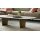 Interliving Couchtisch Serie 6227 travertinfarbene Keramik & bronzefarbener Stahl - ca. 140 x 70 cm