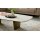 Interliving Couchtisch Serie 6227 travertinfarbene Keramik & bronzefarbener Stahl - ca. 140 x 70 cm