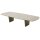 Interliving Couchtisch Serie 6227 travertinfarbene Keramik & bronzefarbener Stahl - ca. 140 x 70 cm