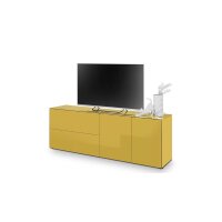 Kommodenprogramm Colors - Lowboard Goldgelb - ca. 181 x 63 cm