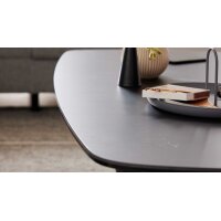 Interliving Couchtisch Serie 6227 Keramik Marquina & schwarzer Stahl - ca. 140 x 70 cm