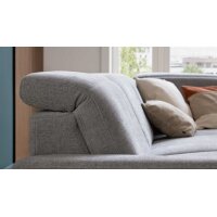 Interliving Sofa Serie 4064 - Ecksofa graue Chenille Toni & Fuß W003-01 - Stellfläche ca. 291 x 252 cm