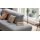Interliving Sofa Serie 4064 - Ecksofa graue Chenille Toni & Fuß W003-01 - Stellfläche ca. 291 x 252 cm