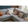Interliving Sofa Serie 4064 - Ecksofa graue Chenille Toni & Fuß W003-01 - Stellfläche ca. 291 x 252 cm
