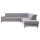 Interliving Sofa Serie 4064 - Ecksofa graue Chenille Toni & Fuß W003-01 - Stellfläche ca. 291 x 252 cm