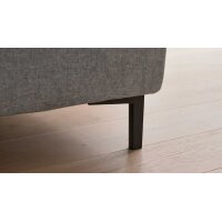 Interliving Sofa Serie 4064 - XXL-Funktionshocker graue Chenille Toni & Fuß W003-01 - ca. 130 x 65 cm