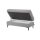 Interliving Sofa Serie 4064 - XXL-Funktionshocker graue Chenille Toni & Fuß W003-01 - ca. 130 x 65 cm