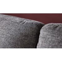 Interliving Schlafsofa Serie 4700 - Schlafsofa anthrazitfarbener Bezug Balu & Aluminiumfüße - Breite ca. 228 cm