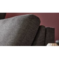 Interliving Schlafsofa Serie 4700 - Schlafsofa anthrazitfarbener Bezug Balu & Aluminiumfüße - Breite ca. 228 cm