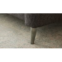 Interliving Schlafsofa Serie 4700 - Schlafsofa anthrazitfarbener Bezug Balu & Aluminiumfüße - Breite ca. 188 cm