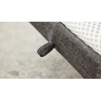Interliving Schlafsofa Serie 4700 - Schlafsofa anthrazitfarbener Bezug Balu & Aluminiumfüße - Breite ca. 188 cm