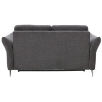 Interliving Schlafsofa Serie 4700 - Schlafsofa anthrazitfarbener Bezug Balu & Aluminiumfüße - Breite ca. 188 cm