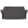 Interliving Schlafsofa Serie 4700 - Schlafsofa anthrazitfarbener Bezug Balu & Aluminiumfüße - Breite ca. 188 cm