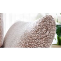 Interliving Schlafsofa Serie 4700 - Schlafsofa sienafarbener Webstoff Loft & schwarze Aluminiumfüße - Breite ca. 188 cm