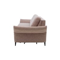 Interliving Schlafsofa Serie 4700 - Schlafsofa sienafarbener Webstoff Loft & schwarze Aluminiumfüße - Breite ca. 188 cm