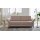 Interliving Schlafsofa Serie 4700 - Schlafsofa sienafarbener Webstoff Loft & schwarze Aluminiumfüße - Breite ca. 188 cm