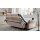 Interliving Schlafsofa Serie 4700 - Schlafsofa sienafarbener Webstoff Loft & schwarze Aluminiumfüße - Breite ca. 188 cm