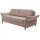 Interliving Schlafsofa Serie 4700 - Schlafsofa sienafarbener Webstoff Loft & schwarze Aluminiumfüße - Breite ca. 228 cm