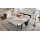 Interliving Schlafsofa Serie 4700 - Schlafsofa sienafarbener Webstoff Loft & schwarze Aluminiumfüße - Breite ca. 208 cm