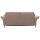 Interliving Schlafsofa Serie 4700 - Schlafsofa sienafarbener Webstoff Loft & schwarze Aluminiumfüße - Breite ca. 208 cm
