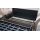 Interliving Schlafsofa Serie 4700 - Schlafsofa sienafarbener Webstoff Loft & schwarze Aluminiumfüße - Breite ca. 208 cm