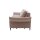 Interliving Schlafsofa Serie 4700 - Schlafsofa sienafarbener Webstoff Loft & schwarze Aluminiumfüße - Breite ca. 208 cm