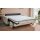 Interliving Schlafsofa Serie 4700 - Schlafsofa naturweißes Flachgewebe Cyber & schwarze Aluminiumfüße - Breite ca. 228 cm