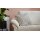 Interliving Schlafsofa Serie 4700 - Schlafsofa naturweißes Flachgewebe Cyber & schwarze Aluminiumfüße - Breite ca. 228 cm