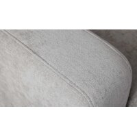 Interliving Schlafsofa Serie 4700 - Ecksofa mit Schlaffunktion silberfarbener Bezug Toni & schwarze Metallfüße - Stellfläche ca. 270 x 190 cm