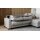 Interliving Schlafsofa Serie 4700 - Ecksofa mit Schlaffunktion silberfarbener Bezug Toni & schwarze Metallfüße - Stellfläche ca. 270 x 190 cm