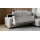 Interliving Schlafsofa Serie 4700 - Ecksofa mit Schlaffunktion silberfarbener Bezug Toni & schwarze Metallfüße - Stellfläche ca. 270 x 190 cm