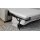 Interliving Schlafsofa Serie 4700 - Ecksofa mit Schlaffunktion silberfarbener Bezug Toni & schwarze Metallfüße - Stellfläche ca. 270 x 190 cm