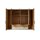 Interliving Schlafzimmer Serie 1034 – Kleiderschrank champagnerfarbenes Glas & Kernholz – sechs Türen & zwei Schubladen, Breite ca. 300 cm