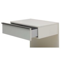 Interliving Schlafzimmer Serie 1033 – Hängekonsolen-Set weißes Glas & Holz – zweiteilig