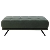 Interliving Sofa Serie 4303 – XXL-Hocker moosgrüner Pfotenstoff Cyber - ca. 126 x 76 cm