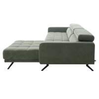 Interliving Sofa Serie 4303 – Ecksofa moosgrüner Pfotenstoff Cyber - Stellfläche ca. 323 x 190 cm