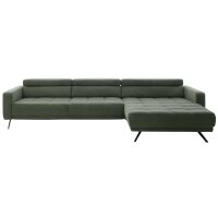 Interliving Sofa Serie 4303 – Ecksofa moosgrüner Pfotenstoff Cyber - Stellfläche ca. 323 x 190 cm