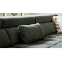 Interliving Sofa Serie 4303 – Nierenkissen moosgrüner Pfotenstoff Cyber - ca. 58 x 25 cm