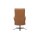 Interliving Sessel Serie 4566 haselnussfarbenes Leder Punch & schwarzer Sternfuß
