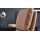 Interliving Sessel Serie 4566 haselnussfarbenes Leder Punch & schwarzer Sternfuß