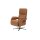 Interliving Sessel Serie 4566 haselnussfarbenes Leder Punch & schwarzer Sternfuß