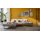 Interliving Sofa Serie 4460 - Ecksofa silbergrauer Webstoff Jazz 121 & schwarze Metallfüße - Stellfläche ca. 191 x 308 cm