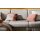 Interliving Sofa Serie 4460 - Ecksofa silbergrauer Webstoff Jazz 121 & schwarze Metallfüße - Stellfläche ca. 191 x 308 cm