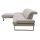 Interliving Sofa Serie 4460 - Ecksofa silbergrauer Webstoff Jazz 121 & schwarze Metallfüße - Stellfläche ca. 191 x 308 cm